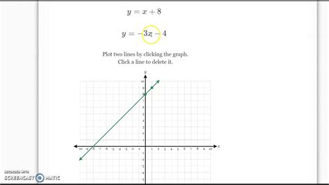 Solve the system by graphing. . Delta math solve linear system graphically